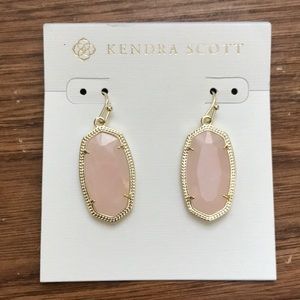 Kendra Scott Rose quartz earrings